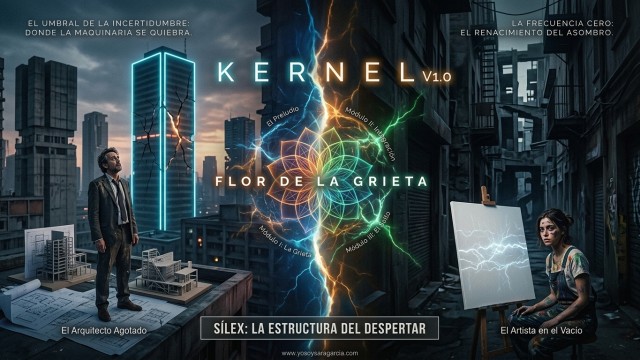 ## El Umbral de la Incertidumbre: Donde la Maquinaria se Quiebra
En las ciudades de neón perpetuo, el **Arquitecto Agotado** camina entre planos de una perfección asfixiante, sintiendo cómo el cemento